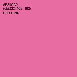 #E86CA2 - Hot Pink Color Image